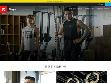 Screenshot of reppsapparel.com