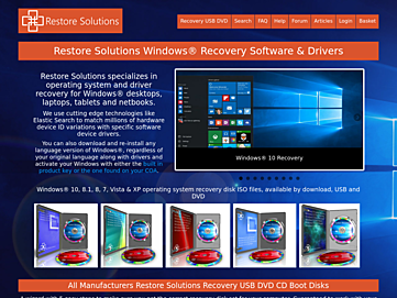 Screenshot of restore.solutions