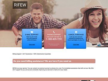 Screenshot of rifew.com
