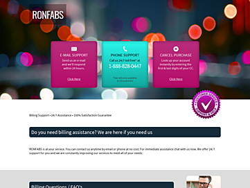 Screenshot of ronfabs.com