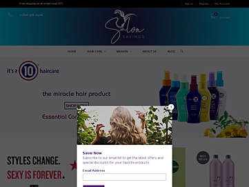 Screenshot of salonsavings.com