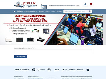 Screenshot of screensurgeons.com