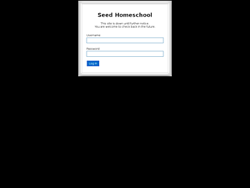 Screenshot of seedhomeschool.com