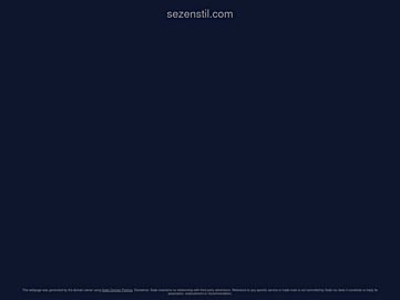 Screenshot of sezenstil.com