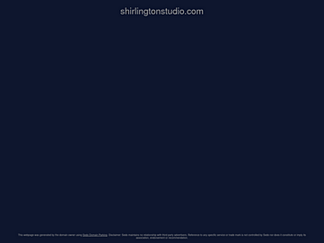 Screenshot of shirlingtonstudio.com