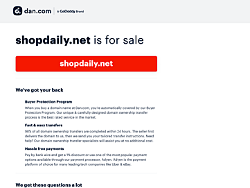 Screenshot of shopdaily.net