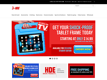 Screenshot of shophde.com