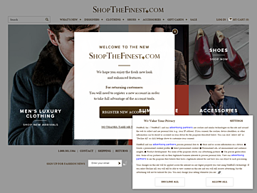 Screenshot of shopthefinest.com