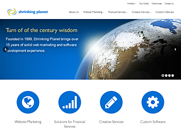 Screenshot of shrinkingplanet.net