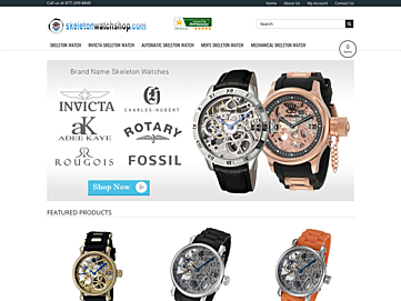 Screenshot of skeletonwatchshop.com