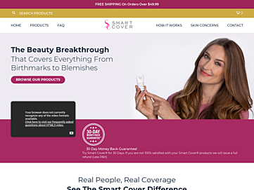 Screenshot of smartcover.com