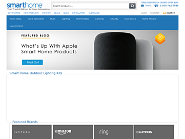 Screenshot of smarthome.com