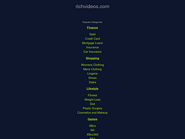 Screenshot of smtps.richvideos.com