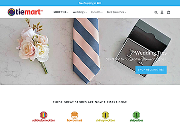 Screenshot of solidcolorneckties.net