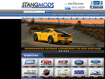 Screenshot of stangmods.com