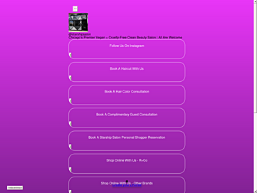 Screenshot of starshipsalon.com