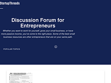Screenshot of startupthreads.com
