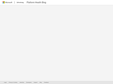 Screenshot of status.bingads.com