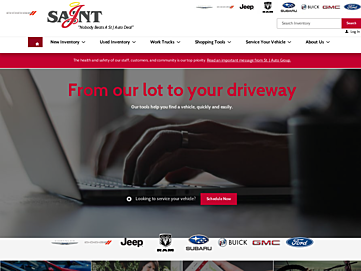 Screenshot of stjautogroup.com