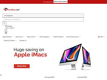 Screenshot of stockforless.com