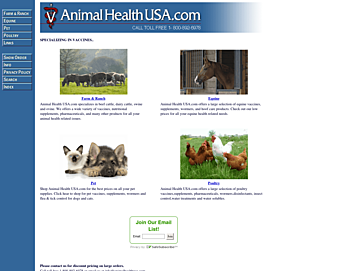 Screenshot of store.animalhealthusa.com