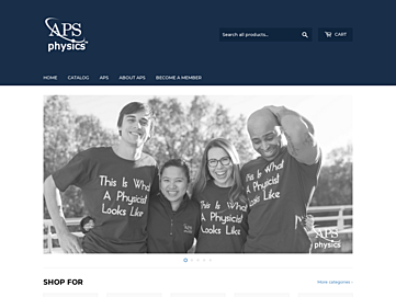 Screenshot of store.aps.org