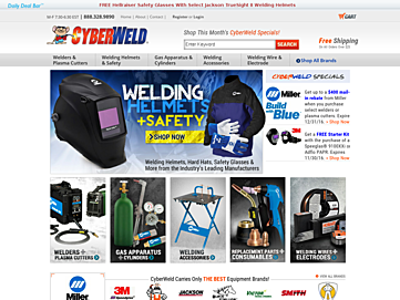 Screenshot of store.cyberweld.com