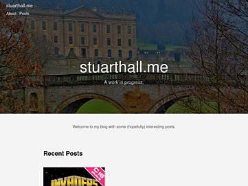 Screenshot of stuarthall.me