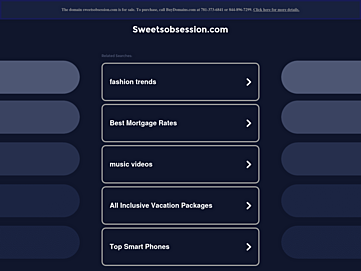 Screenshot of sweetsobsession.com