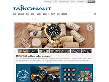 Screenshot of taikonaut-time.com