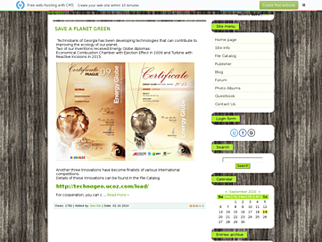 Screenshot of technogeo.ucoz.com