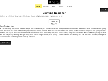 Screenshot of thelightstory.com