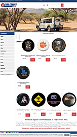 Screenshot of tirecoversplus.com