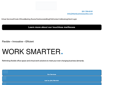 Screenshot of titanbusinesssuites.com
