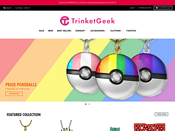 Screenshot of trinketgeek.com