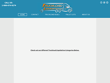Screenshot of truckloadliquidations.com
