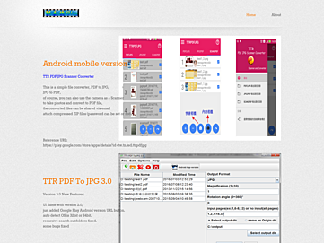 Screenshot of ttrpdftojpg.sourceforge.net