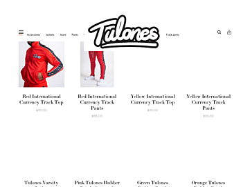 Screenshot of tulones.com