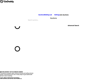 Screenshot of uk.auctions.godaddy.com