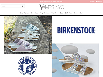 Screenshot of vampsnyc.com