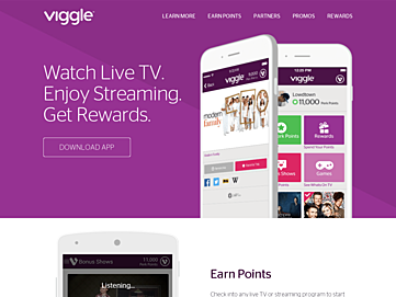 Screenshot of viggle.com