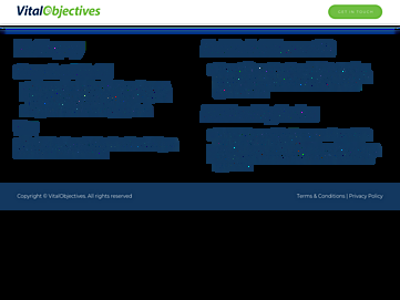 Screenshot of vitalobjectives.com