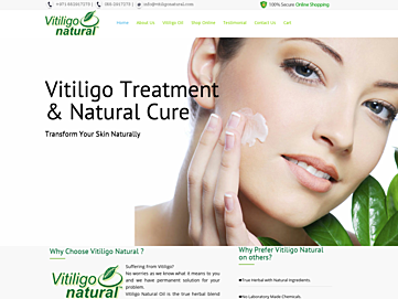 Screenshot of vitiligonatural.com