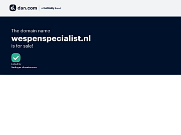 Screenshot of wespenspecialist.nl