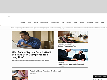 Screenshot of work.chron.com
